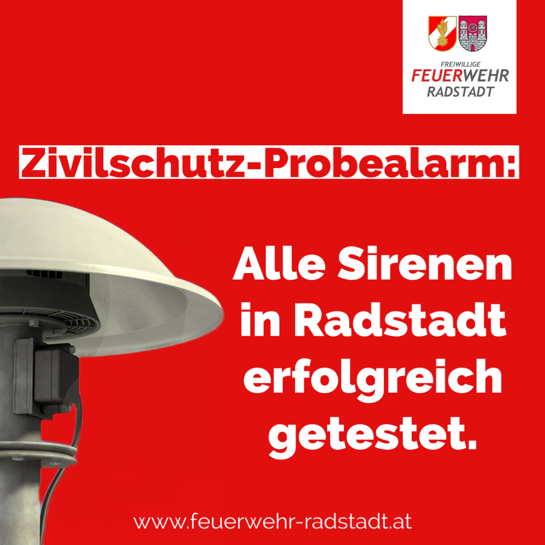 Sirenenprobe Zivilschutz Probealarm