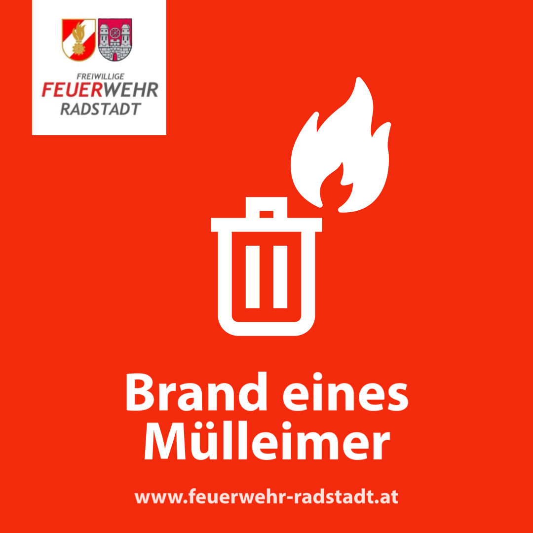 Brand, Mülleimer, Feuer